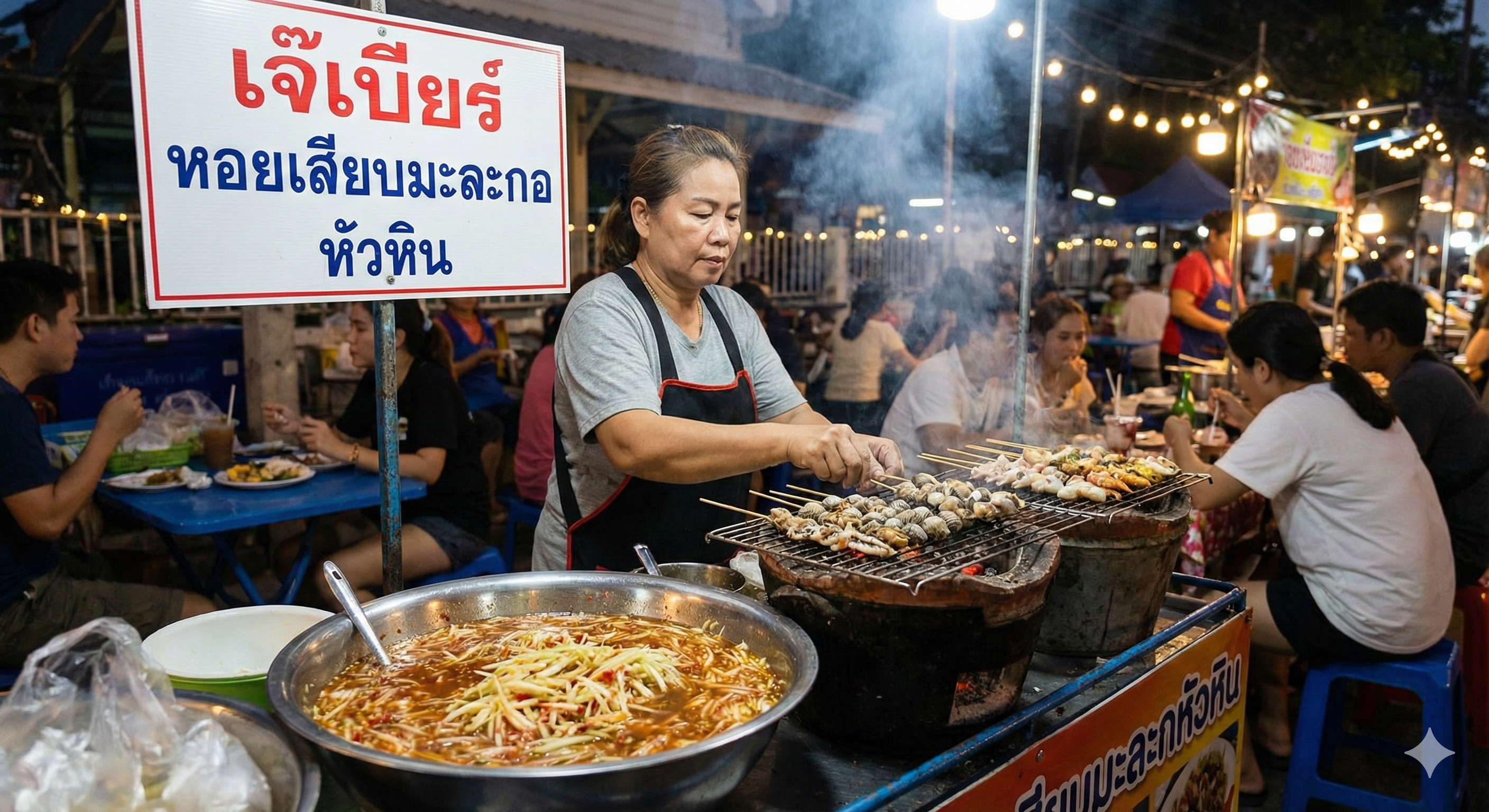 ตามรอย MOJIKO! ตะลุยกินร้านเด็ดหัวหิน เปิดตำนาน "หอยเสียบน้ำจิ้มมะละกอ" และร้านลับที่ต้องต่อคิว